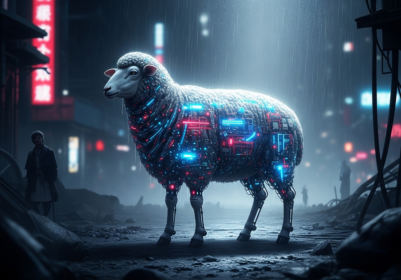 AI画作：电子羊